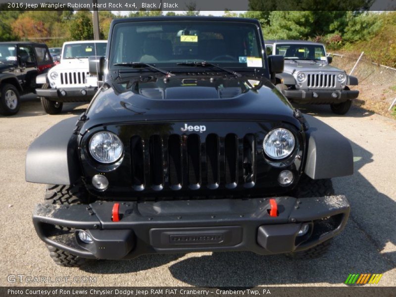 Black / Black 2016 Jeep Wrangler Rubicon Hard Rock 4x4