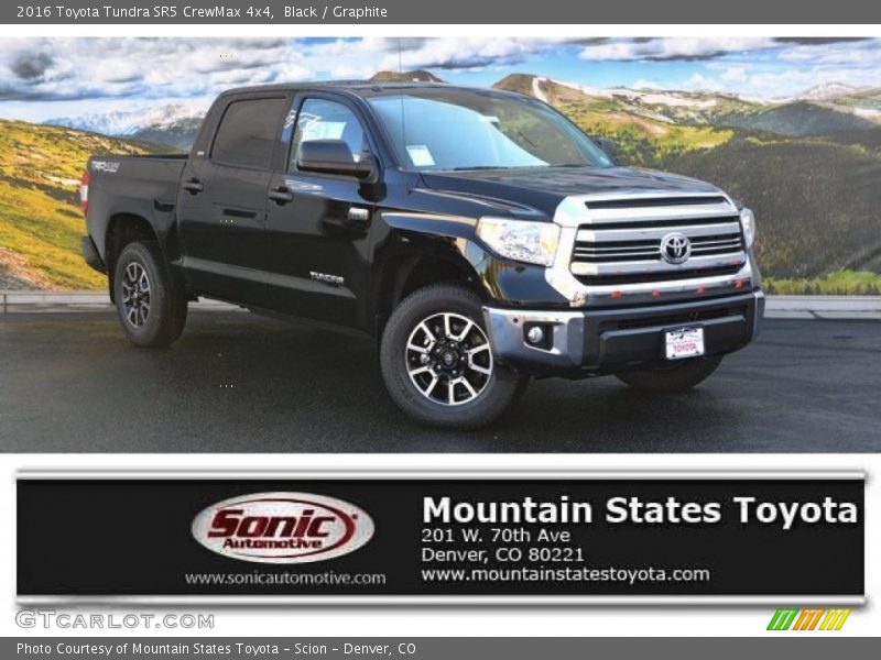 Black / Graphite 2016 Toyota Tundra SR5 CrewMax 4x4