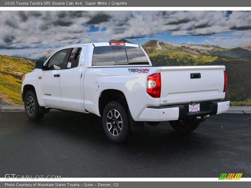 Super White / Graphite 2016 Toyota Tundra SR5 Double Cab 4x4