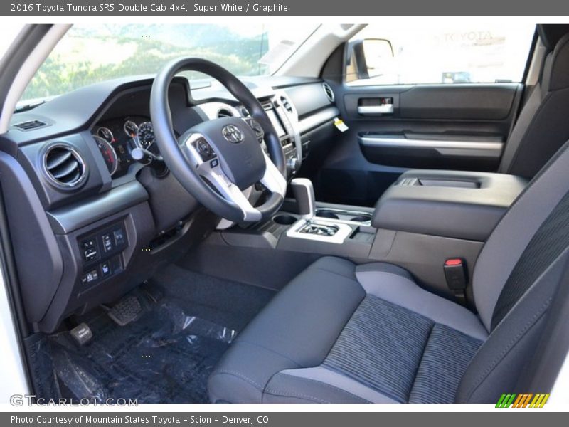 Super White / Graphite 2016 Toyota Tundra SR5 Double Cab 4x4