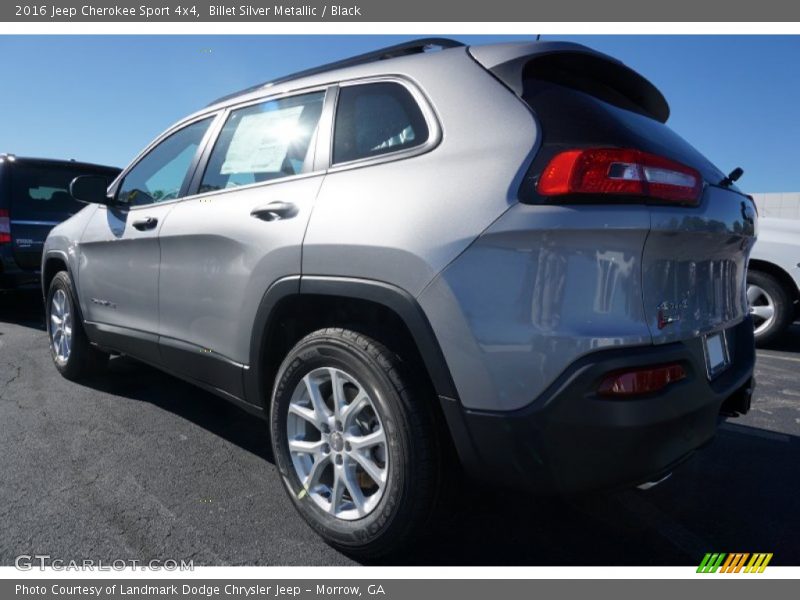 Billet Silver Metallic / Black 2016 Jeep Cherokee Sport 4x4
