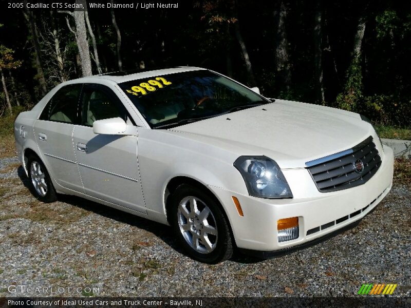 White Diamond / Light Neutral 2005 Cadillac CTS Sedan