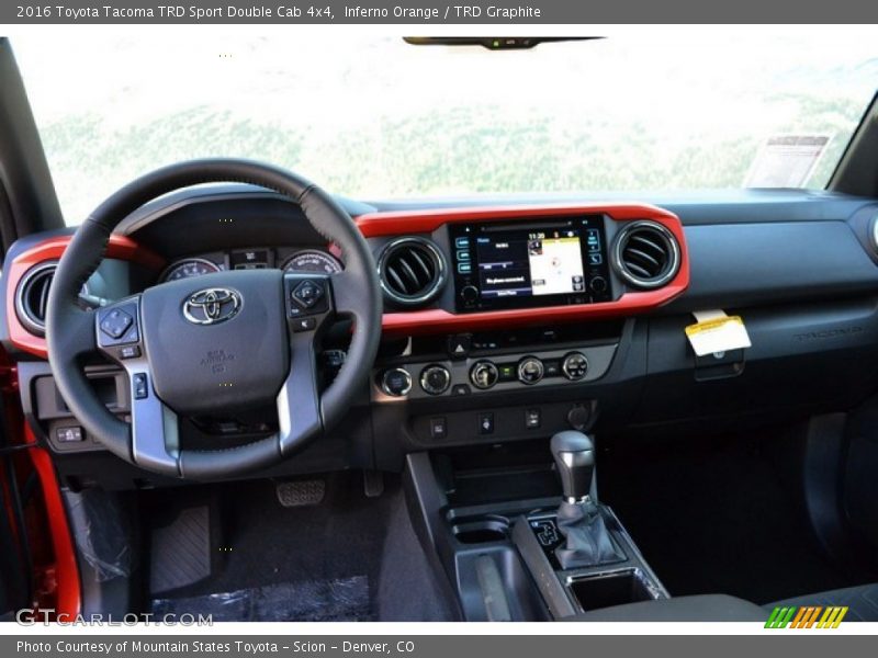 Dashboard of 2016 Tacoma TRD Sport Double Cab 4x4