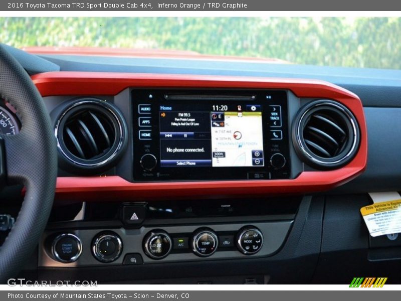 Controls of 2016 Tacoma TRD Sport Double Cab 4x4