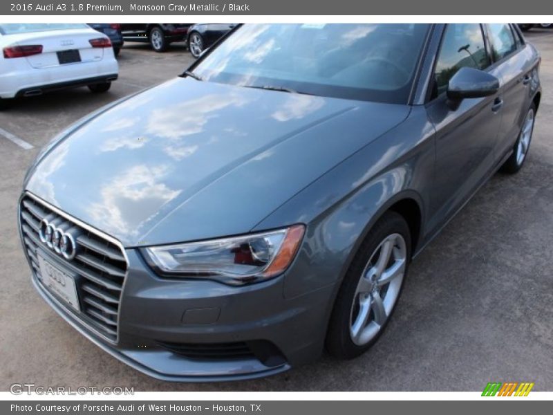 Monsoon Gray Metallic / Black 2016 Audi A3 1.8 Premium