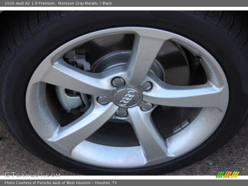 Monsoon Gray Metallic / Black 2016 Audi A3 1.8 Premium