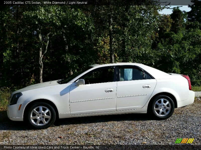 White Diamond / Light Neutral 2005 Cadillac CTS Sedan