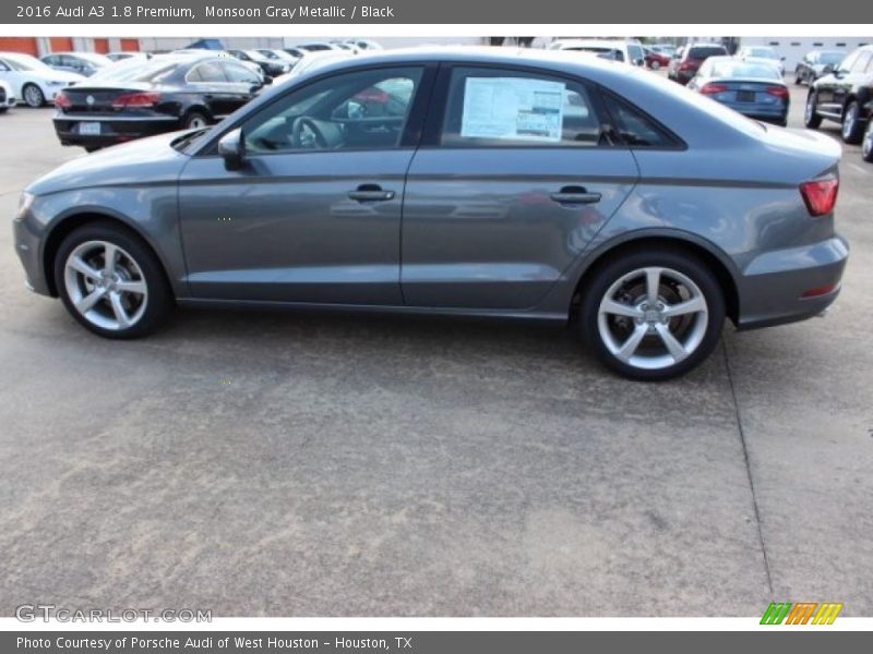 Monsoon Gray Metallic / Black 2016 Audi A3 1.8 Premium