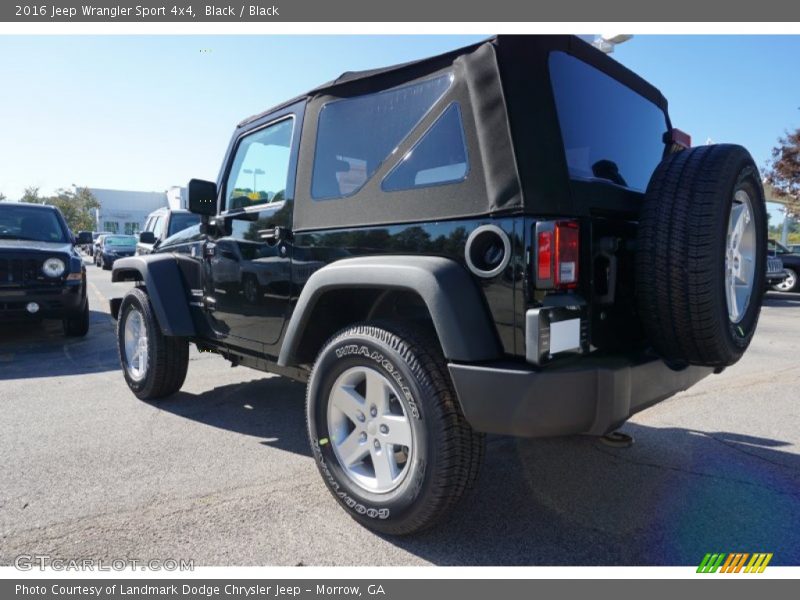 Black / Black 2016 Jeep Wrangler Sport 4x4