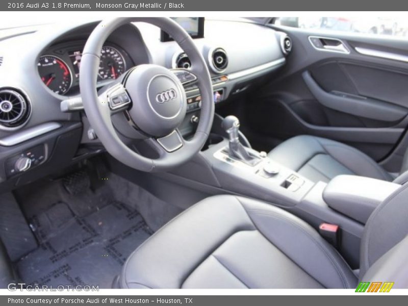 Monsoon Gray Metallic / Black 2016 Audi A3 1.8 Premium