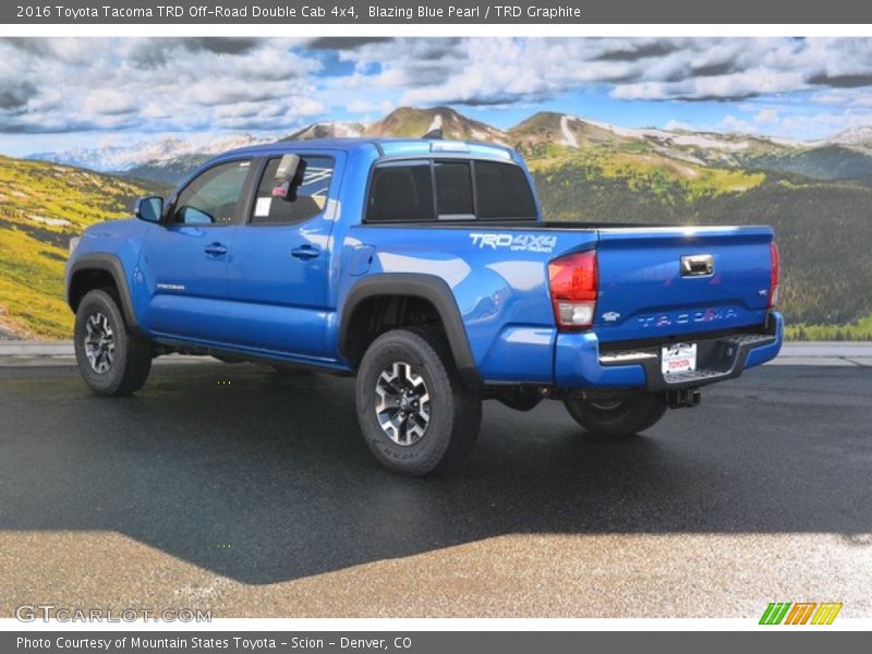  2016 Tacoma TRD Off-Road Double Cab 4x4 Blazing Blue Pearl