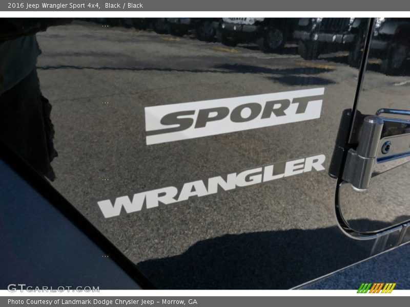 Black / Black 2016 Jeep Wrangler Sport 4x4