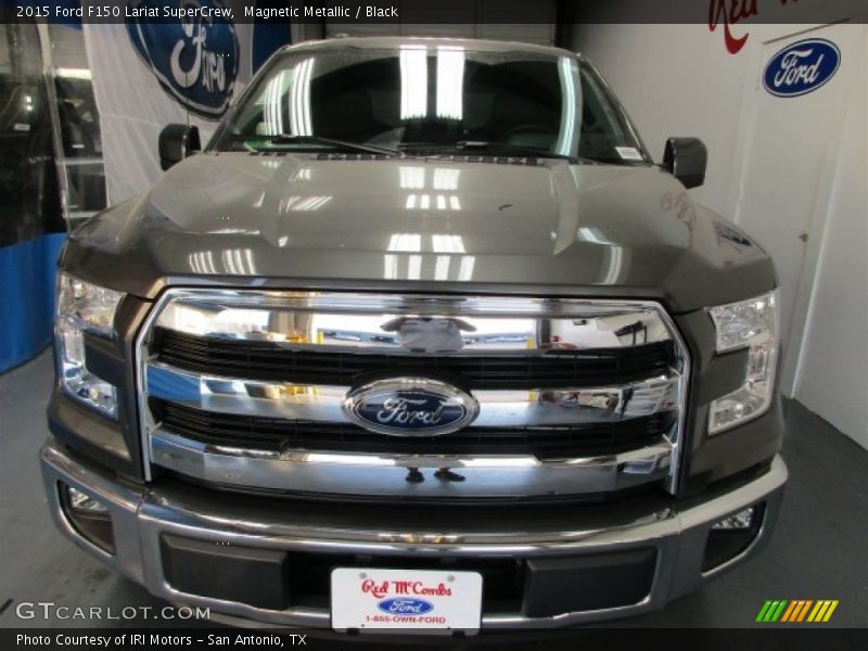 Magnetic Metallic / Black 2015 Ford F150 Lariat SuperCrew