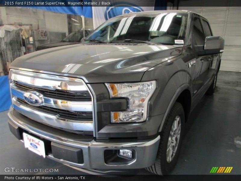 Magnetic Metallic / Black 2015 Ford F150 Lariat SuperCrew