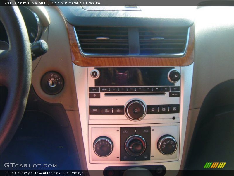 Gold Mist Metallic / Titanium 2011 Chevrolet Malibu LT