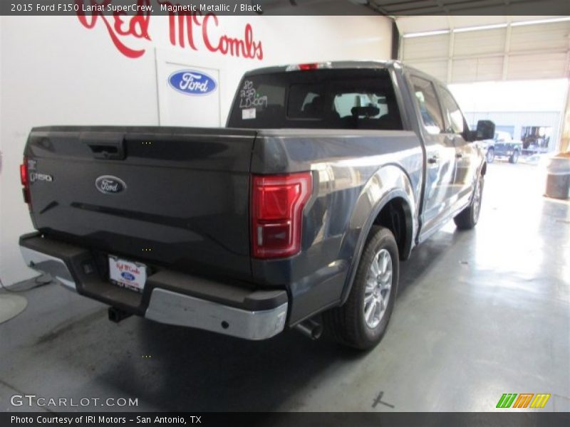 Magnetic Metallic / Black 2015 Ford F150 Lariat SuperCrew