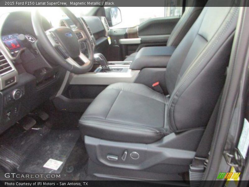 Magnetic Metallic / Black 2015 Ford F150 Lariat SuperCrew