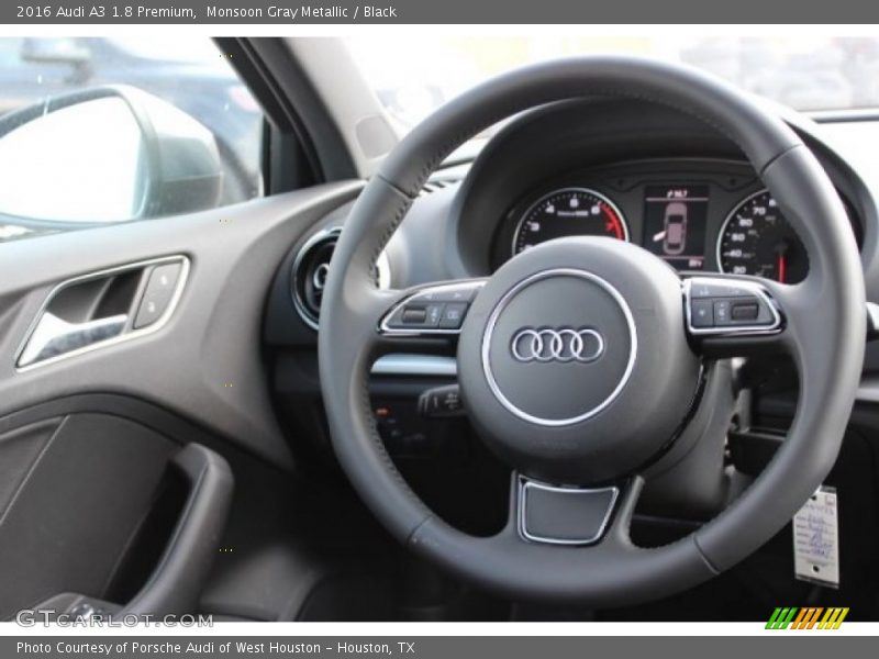 Monsoon Gray Metallic / Black 2016 Audi A3 1.8 Premium