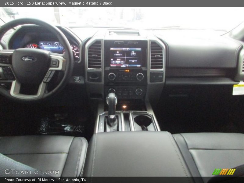 Magnetic Metallic / Black 2015 Ford F150 Lariat SuperCrew