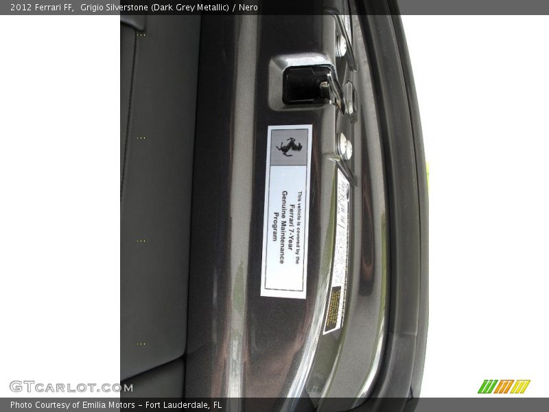 Grigio Silverstone (Dark Grey Metallic) / Nero 2012 Ferrari FF