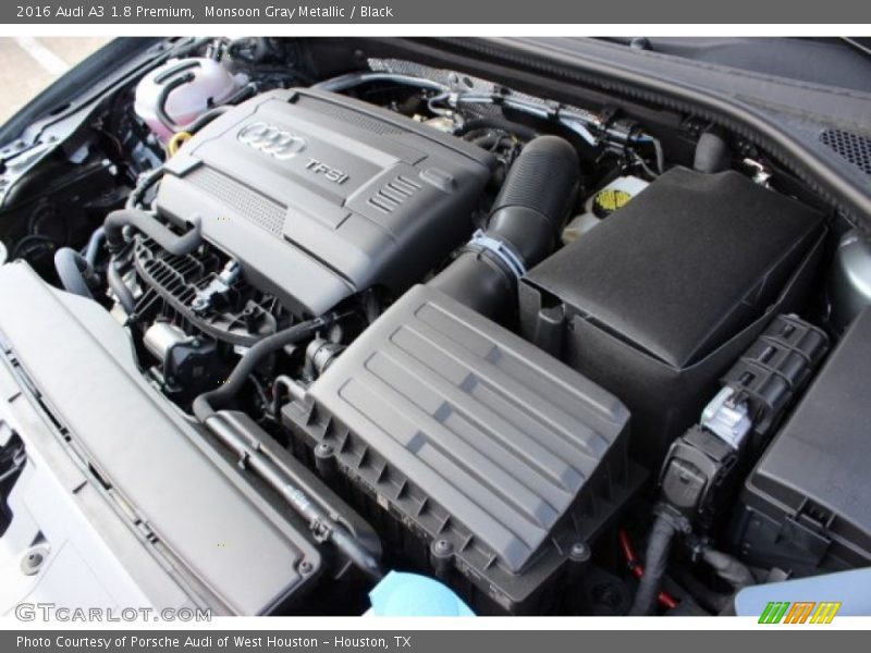 Monsoon Gray Metallic / Black 2016 Audi A3 1.8 Premium