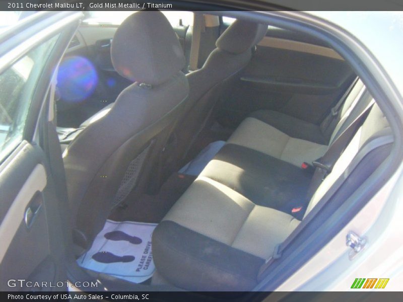 Gold Mist Metallic / Titanium 2011 Chevrolet Malibu LT