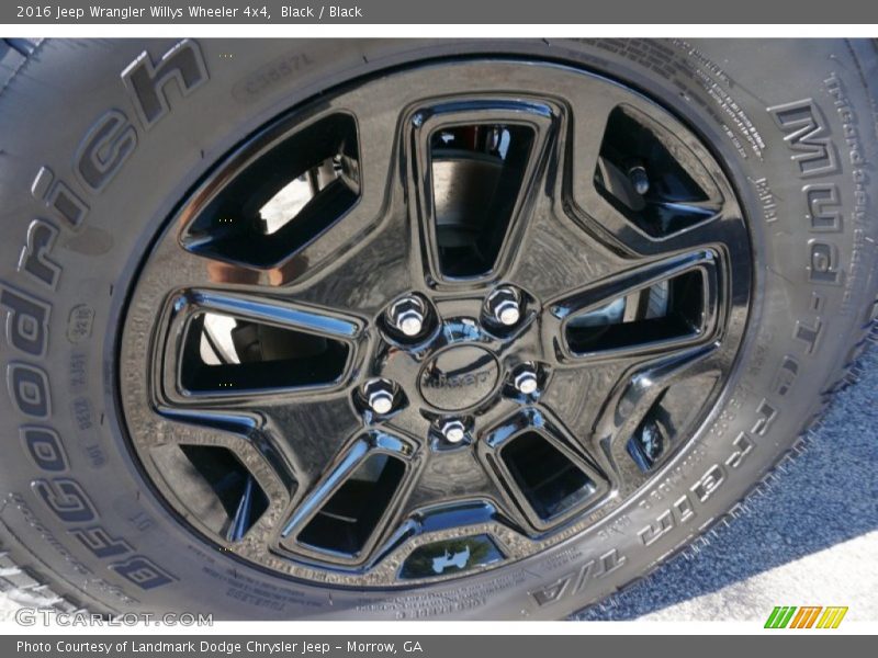Black / Black 2016 Jeep Wrangler Willys Wheeler 4x4