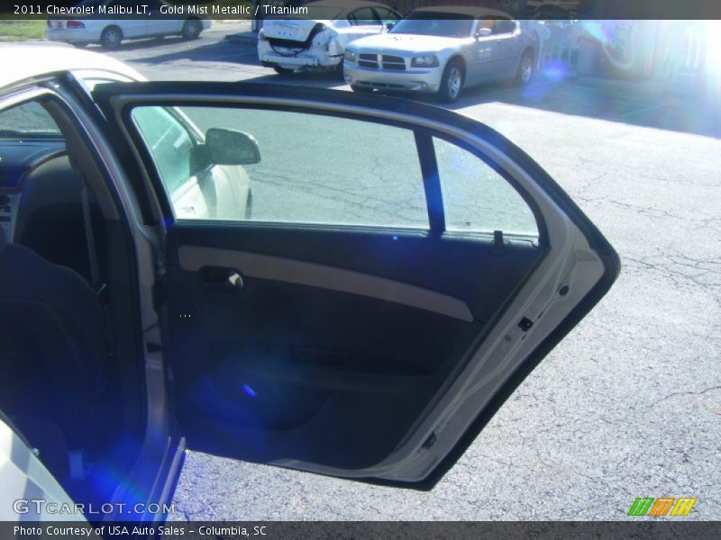 Gold Mist Metallic / Titanium 2011 Chevrolet Malibu LT