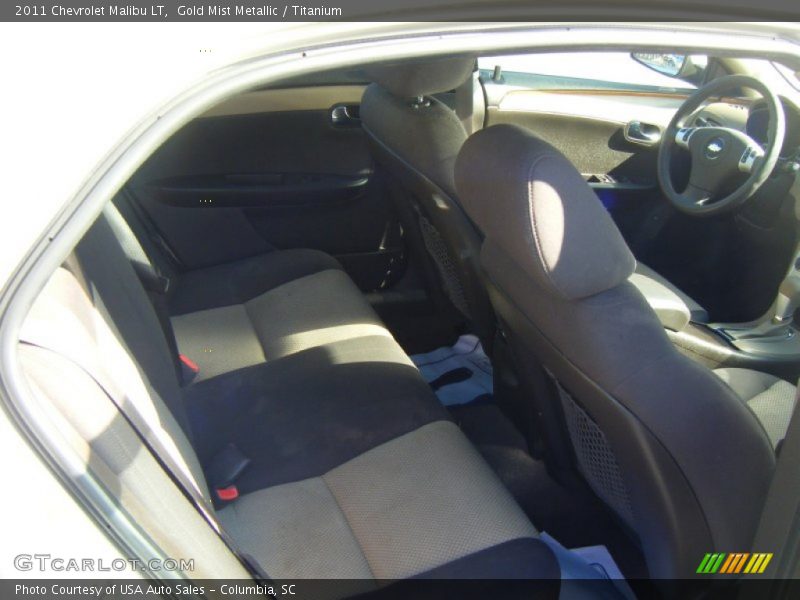 Gold Mist Metallic / Titanium 2011 Chevrolet Malibu LT