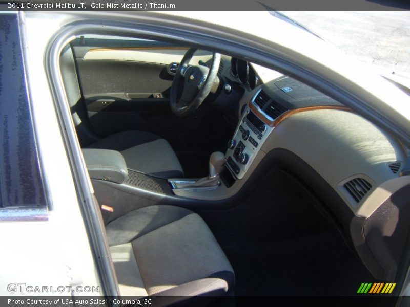 Gold Mist Metallic / Titanium 2011 Chevrolet Malibu LT