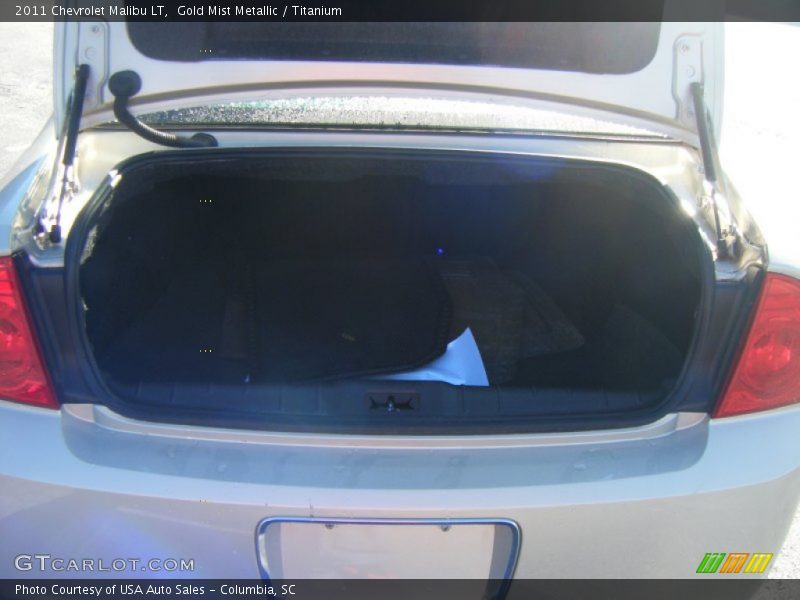Gold Mist Metallic / Titanium 2011 Chevrolet Malibu LT