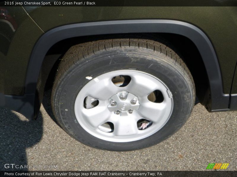 ECO Green Pearl / Black 2016 Jeep Cherokee Sport