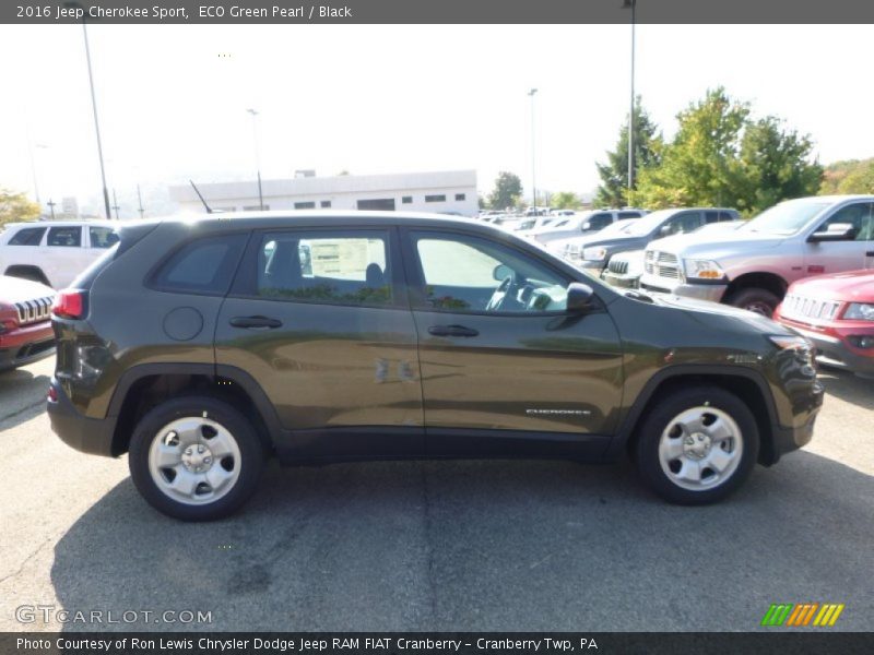 ECO Green Pearl / Black 2016 Jeep Cherokee Sport