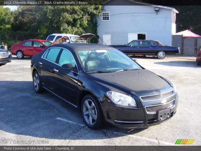 Black Granite Metallic / Ebony 2012 Chevrolet Malibu LT