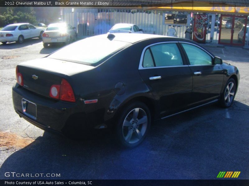Black Granite Metallic / Ebony 2012 Chevrolet Malibu LT