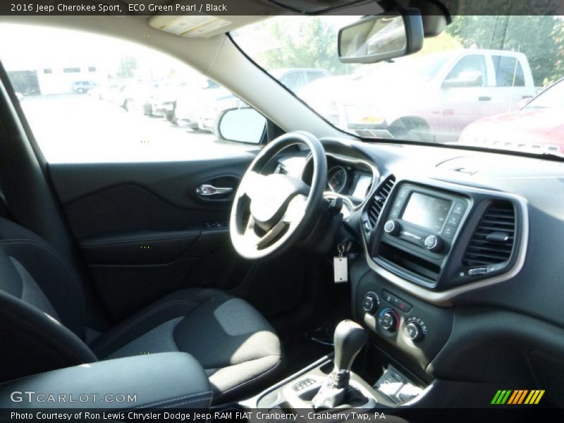 ECO Green Pearl / Black 2016 Jeep Cherokee Sport