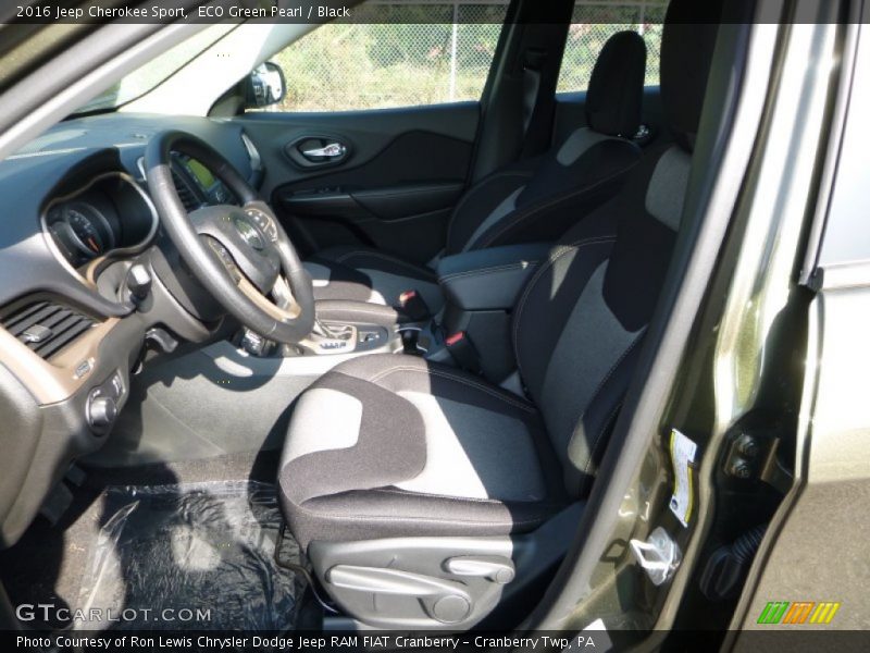 ECO Green Pearl / Black 2016 Jeep Cherokee Sport