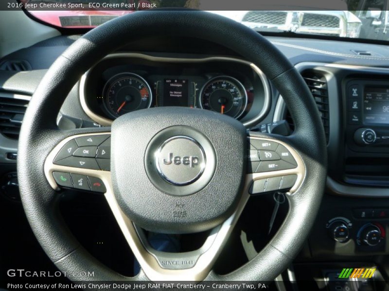 ECO Green Pearl / Black 2016 Jeep Cherokee Sport