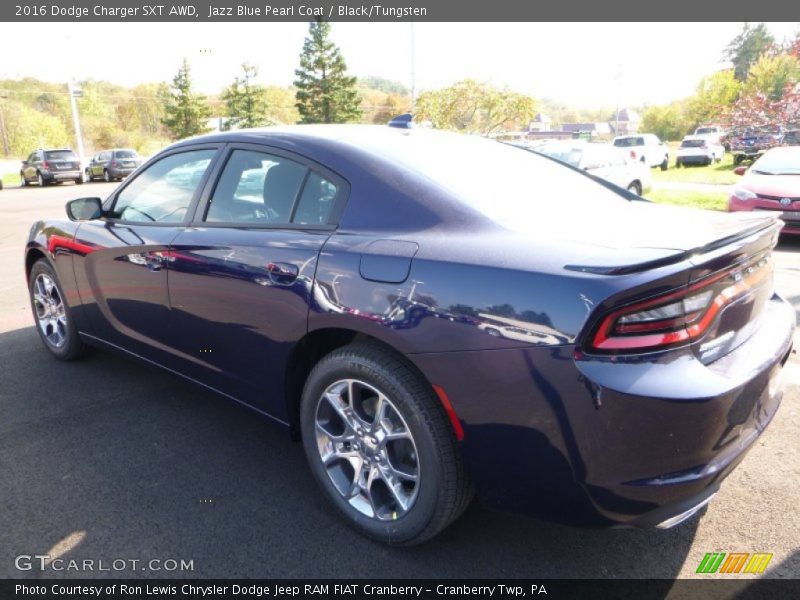 Jazz Blue Pearl Coat / Black/Tungsten 2016 Dodge Charger SXT AWD