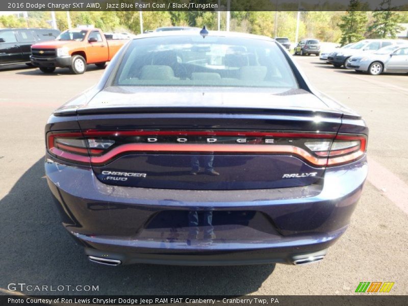 Jazz Blue Pearl Coat / Black/Tungsten 2016 Dodge Charger SXT AWD