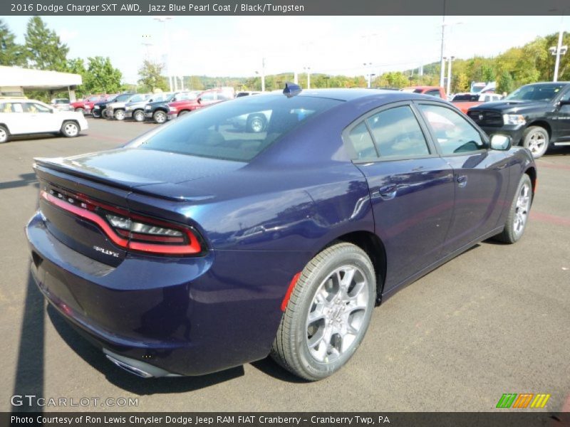 Jazz Blue Pearl Coat / Black/Tungsten 2016 Dodge Charger SXT AWD