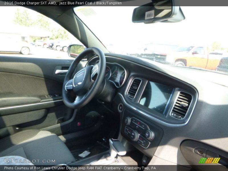 Jazz Blue Pearl Coat / Black/Tungsten 2016 Dodge Charger SXT AWD