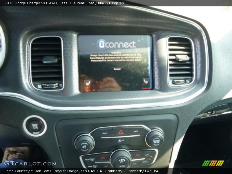 Controls of 2016 Charger SXT AWD