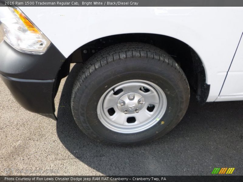 Bright White / Black/Diesel Gray 2016 Ram 1500 Tradesman Regular Cab