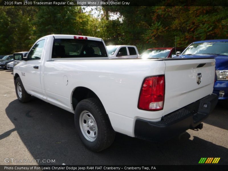 Bright White / Black/Diesel Gray 2016 Ram 1500 Tradesman Regular Cab