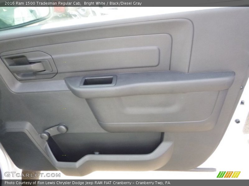 Bright White / Black/Diesel Gray 2016 Ram 1500 Tradesman Regular Cab
