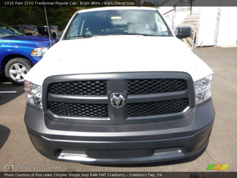 Bright White / Black/Diesel Gray 2016 Ram 1500 Tradesman Regular Cab