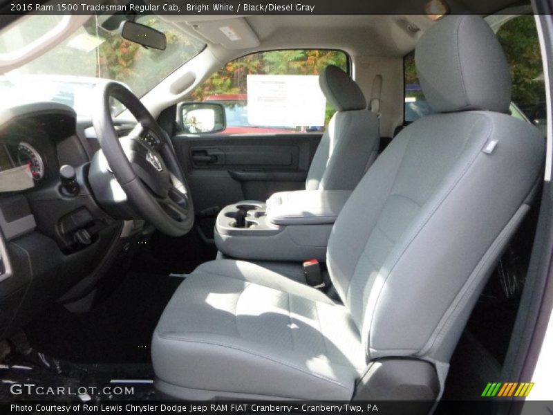 Bright White / Black/Diesel Gray 2016 Ram 1500 Tradesman Regular Cab