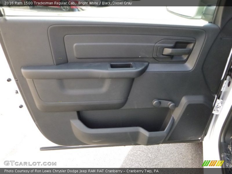 Bright White / Black/Diesel Gray 2016 Ram 1500 Tradesman Regular Cab