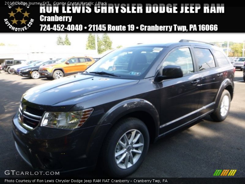 Granite Crystal Metallic / Black 2016 Dodge Journey SXT